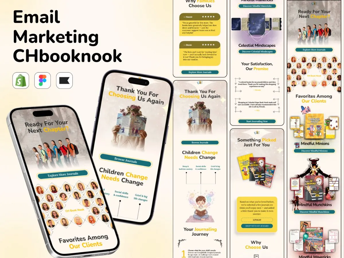 Email marketing design for CH Book Nook by Shakawat Hridoy