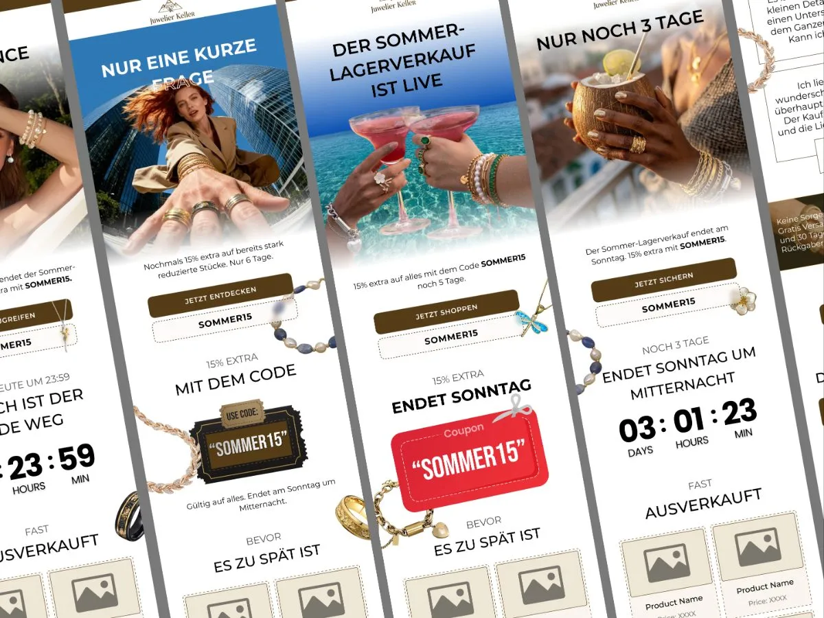 Email marketing design for Juwelier Keller by Shakawat Hridoy