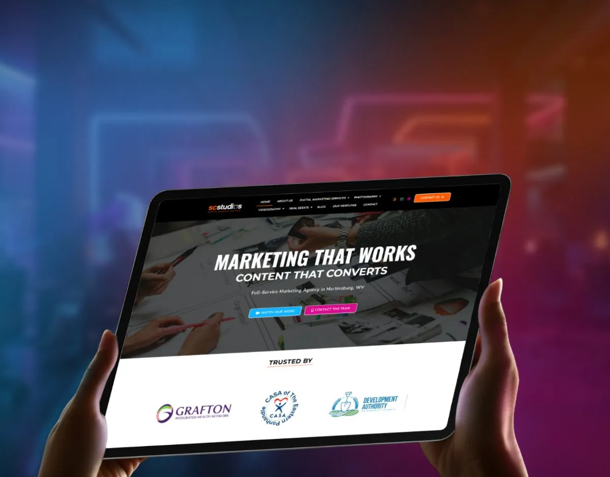Marketing agency website design by Shakawat Hridoy
