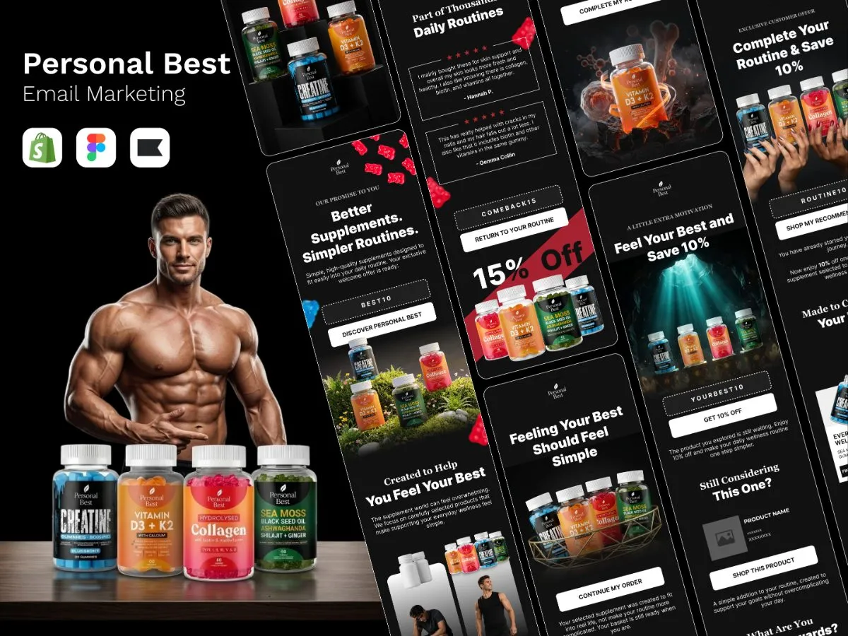 Email marketing design for Personal Best by Shakawat Hridoy