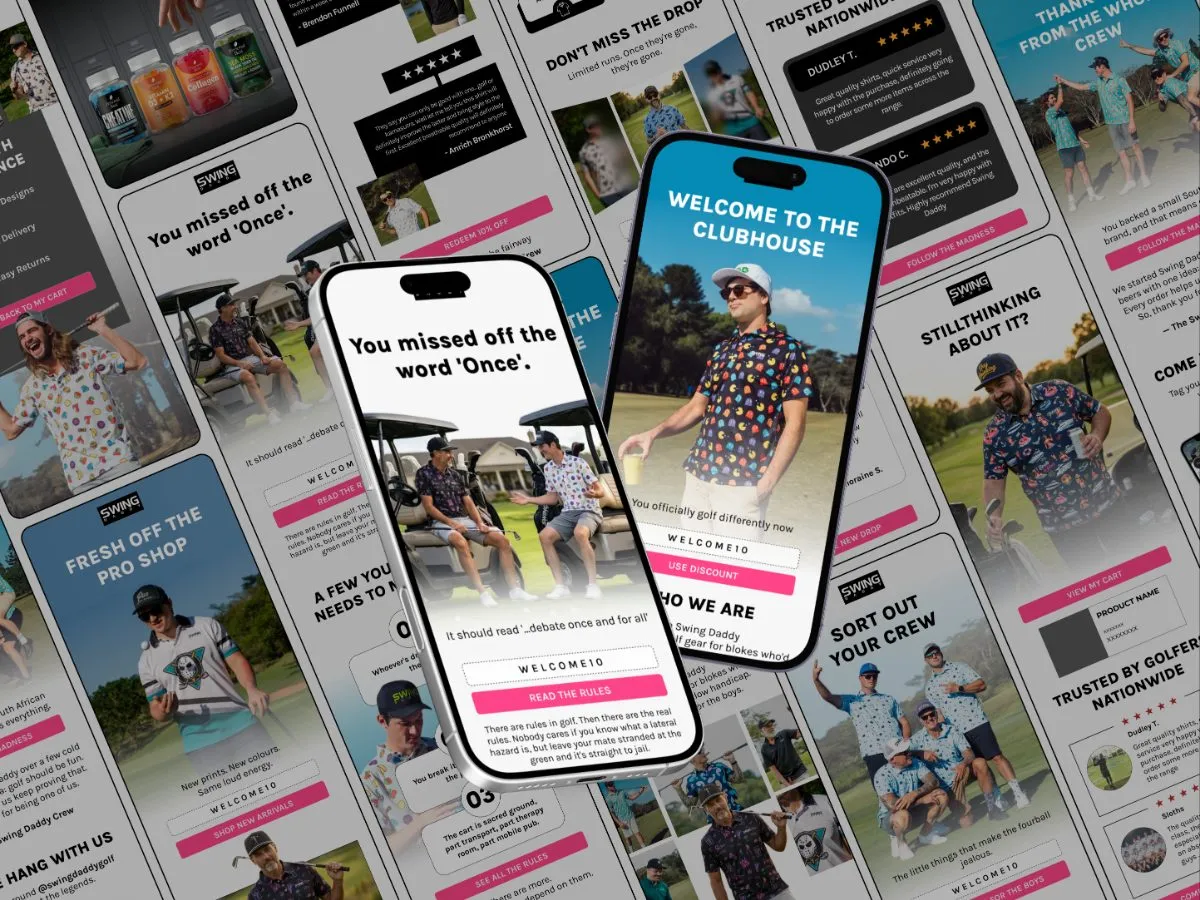 Email marketing design for Swing Daddy by Shakawat Hridoy