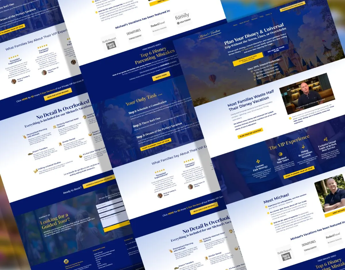 Travel concierge website design by Shakawat Hridoy